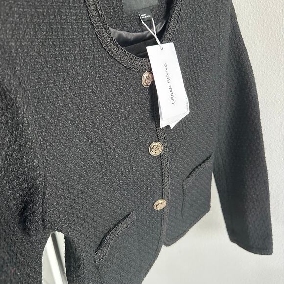 Urban Revivo BUTTONED TWEED JACKET size US 6 - Picture 6 of 6